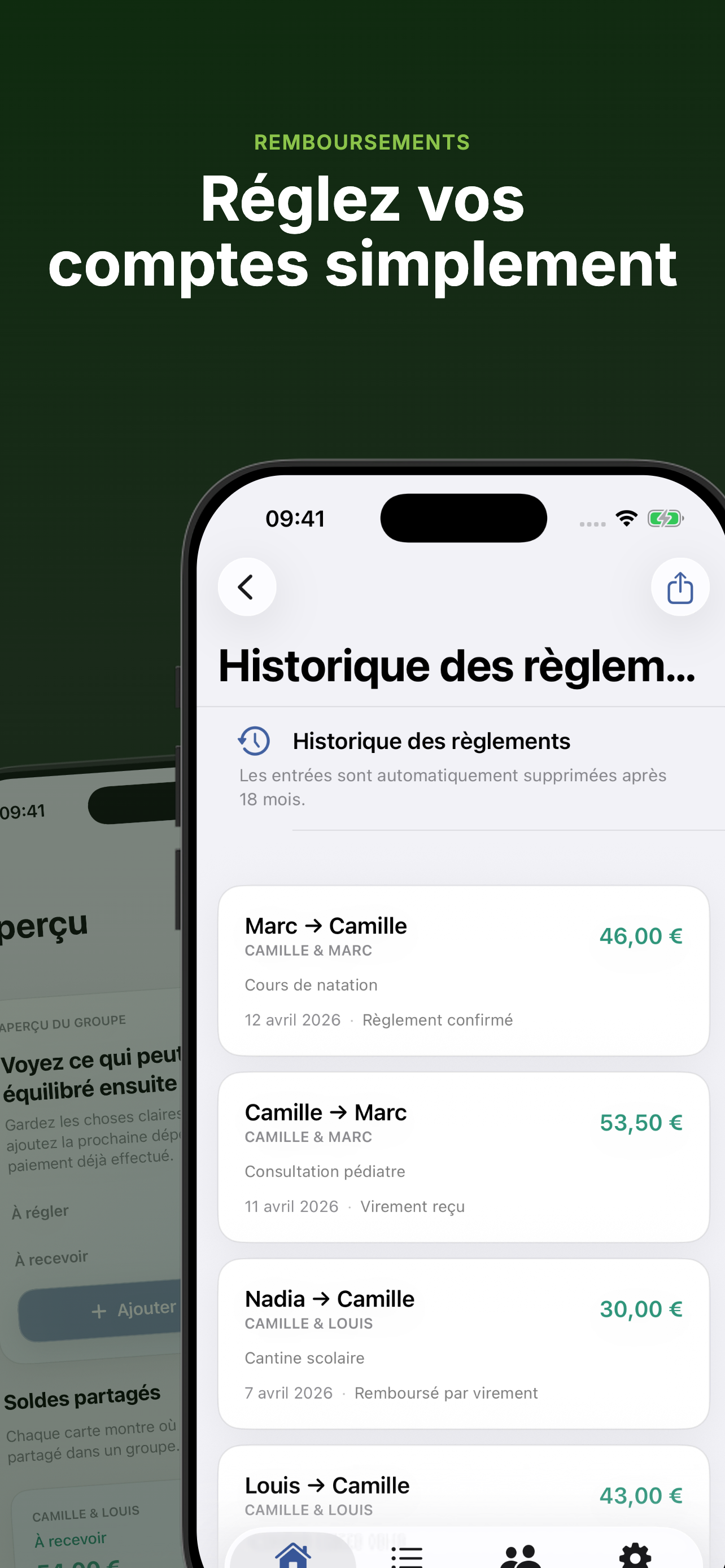 Journal des remboursements